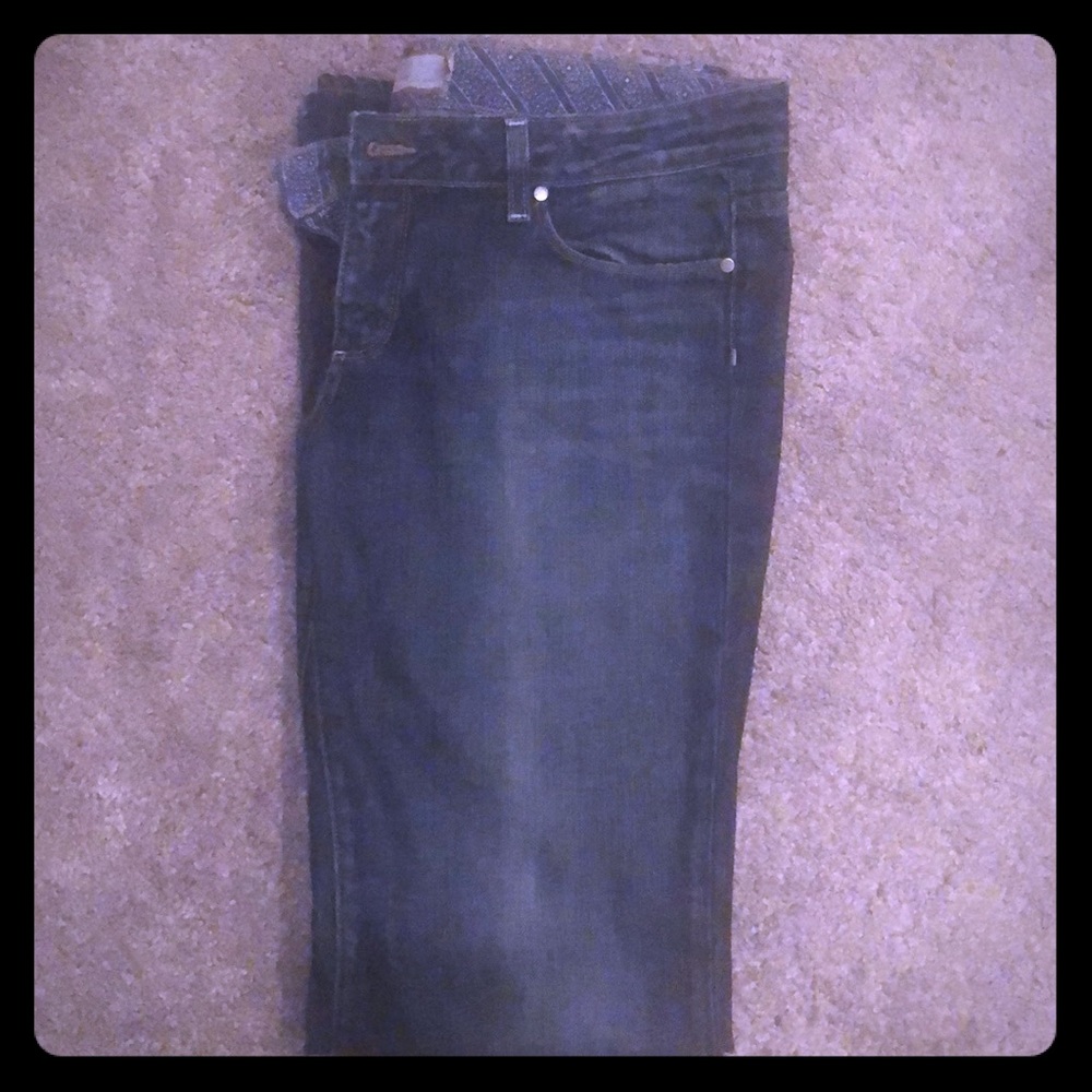 Dark Wash Paige Bootcut Jeans Size 33